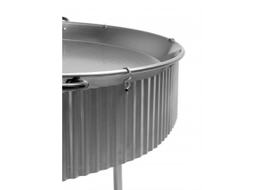 Vista lateral del paravientos con medidas: 15 x 68 cm.