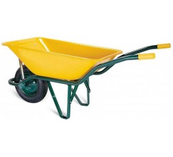 Wurko Carretilla Obra Amarilla Europea 90l