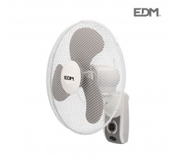 Ventilador de pared. blanco. potencia: 45w aspas: ø40cm con mando a distancia. ø43cm edm