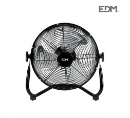 Ventilador industrial de suelo negro potencia: 45w aspas: ø30x41cm edm