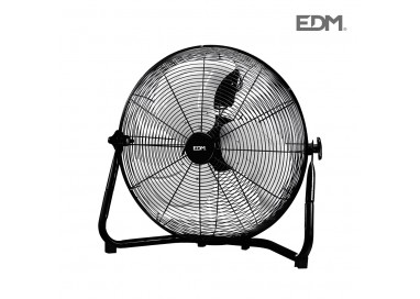 Ventilador industrial de suelo negro potencia: 110w aspas: ø45x54cm edm