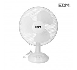 Ventilador de sobremesa blanco potencia: 35w aspas: ø30x48cm edm