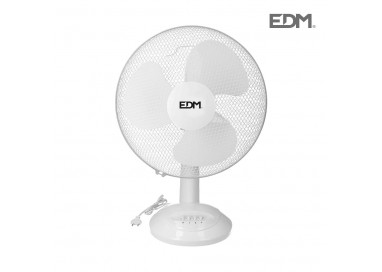 Ventilador de sobremesa blanco potencia: 35w aspas: ø30x48cm edm