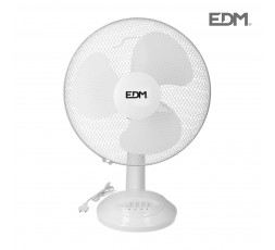 Ventilador de sobremesa blanco potencia: 45w aspas: ø40x61cm edm