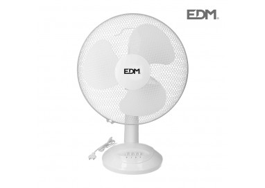 Ventilador de sobremesa blanco potencia: 45w aspas: ø40x61cm edm