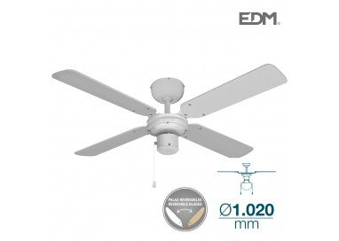 Ventilador de techo modelo baltico blanco potencia: 50w aspas: ø102cm edm