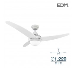 Ventilador de techo modelo egeo blanco potencia: 60w aspas: ø122cm con mando a distancia edm