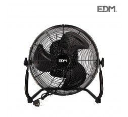 Ventilador industrial de suelo oscilante negro potencia: 45w aspas: ø35x44,5cm edm