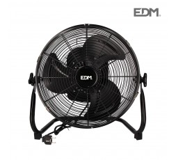 Ventilador industrial de suelo oscilante. negro. potencia: 60w aspas: ø40x51,5cm edm