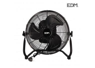 Ventilador industrial de suelo oscilante. negro. potencia: 60w aspas: ø40x51,5cm edm