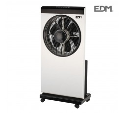 Ventilador nebulizador con mando a distancia blanco/negro potencia: 80w aspas: ø30cm 39x24x84cm 39xedm