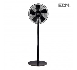 Ventilador de pie con base circular negro potencia: 55w aspas: ø40cm altura: 135cm edm