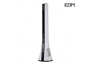 Ventilador de torre potencia: 40w con mando a distancia blanco 28,5x27,8x110,8cm edm
