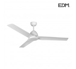 Ventilador de techo modelo java blanco potencia: 60w aspas: ø130cm con mando a distancia edm
