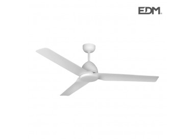 Ventilador de techo modelo java blanco potencia: 60w aspas: ø130cm con mando a distancia edm