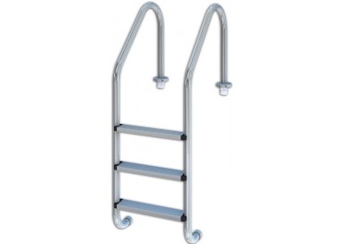 Escalera Inox 3 Peldaños Piscina | AISI 304 | Ferretería Torres