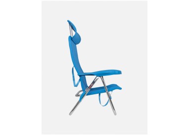 Crespo Silla de Playa Reclinable AL/205 C-05 Azul – Baja, Compacta