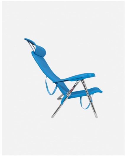 Crespo Silla de Playa Reclinable AL/205 C-05 Azul – Baja, Compacta