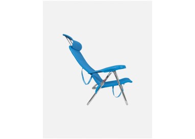 Crespo Silla de Playa Reclinable AL/205 C-05 Azul – Baja, Compacta