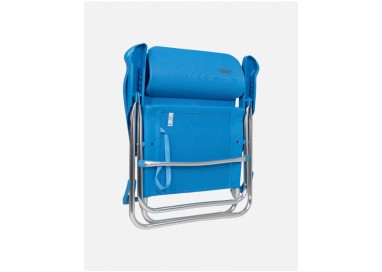 Crespo Silla de Playa Reclinable AL/205 C-05 Azul – Baja, Compacta