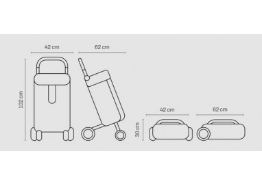 carlett-carro-de-compra-de-aluminio-classic-duo-4-ruedas-negro-volcano