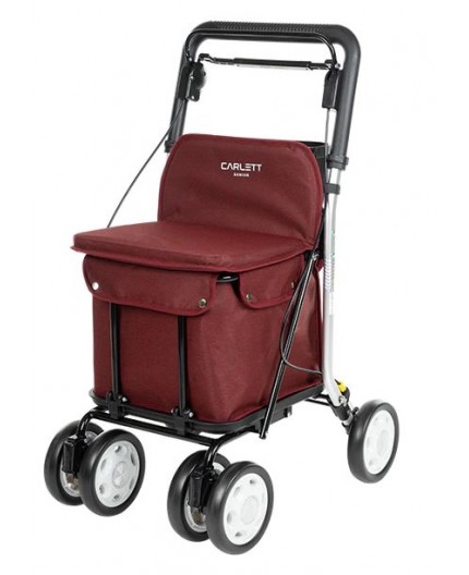 CARLETT - CARRO DE COMPRA ANDADOR / ASIENTO 4 RUEDAS LETT 800-S2 - ROJO / RUBY CARLETT - CARRO DE COMPRA ANDADOR / ASIENTO 4 RUEDAS LETT 800-S2 - ROJO / RUBY