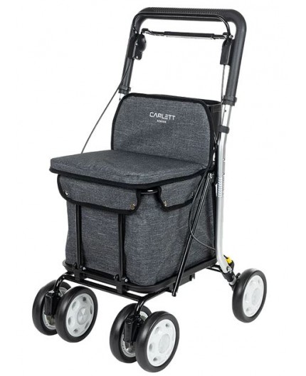 CARLETT - CARRO DE COMPRA ANDADOR / ASIENTO 4 RUEDAS LETT 800-S3 - GRIS / ICE CARLETT - CARRO DE COMPRA ANDADOR / ASIENTO 4 RUEDAS LETT 800-S3 - GRIS / ICE