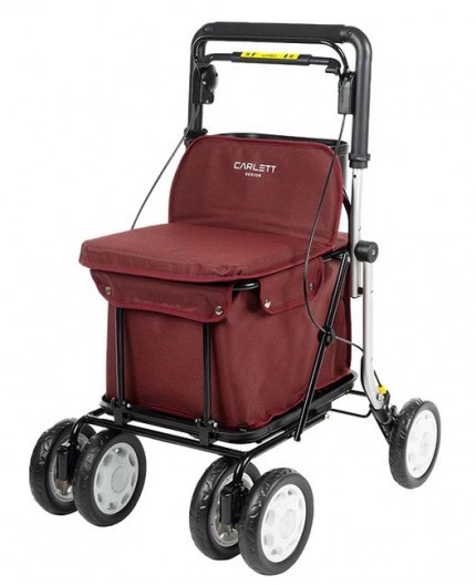 CARLETT - CARRO DE COMPRA ANDADOR / ASIENTO 4 RUEDAS LETT 900P-S2 - ROJO / RUBY CARLETT - CARRO DE COMPRA ANDADOR / ASIENTO 4 RUEDAS LETT 900P-S2 - ROJO / RUBY