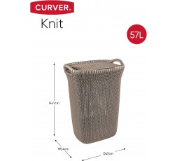 curver-cesta-de-ropa-knit-marron-topo-57-l 2