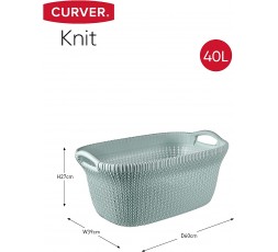 curver-cesta-de-ropa-knit-azul-bruma-40-l 2