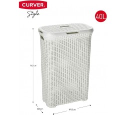 curver-cesto-de-ropa-natural-style-blanco-40-l 2