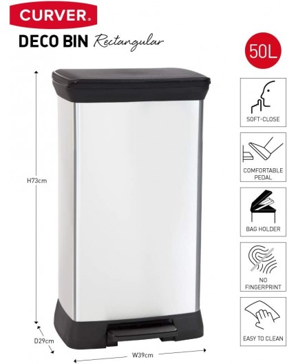 curver-cubo-de-basura-deco-slim-gris-50-l