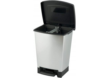 curver-cubo-de-basura-2-en-1-gris-25-l