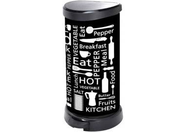 Cubo de basura decorado Curver 40 L plástico resistente