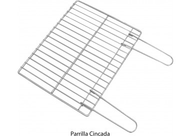Detalle de la parrilla cincada resistente con sistema de soporte estable