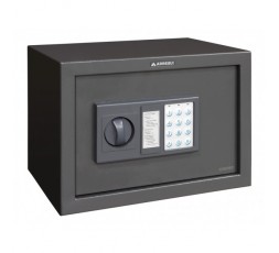 Caja fuerte electrónica de sobreponer Arregui Class T25EB color gris oscuro.