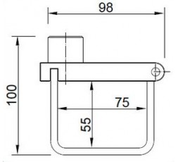 Candado LYF B/2 para puerta de ballesta. 2