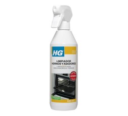 Bote de 500ml de limpiador HG para hornos, asadores y placas de acero inoxidable con pulverizador