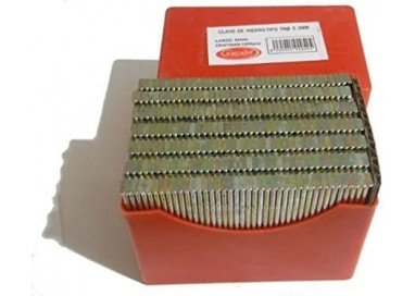 Caja de 2.000 clavos Unicair tipo 2,2 TN x 32 mm de hierro.