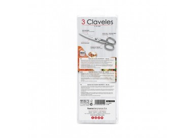 3 CLAVELES Tijera Cocina Master 8" – 00410