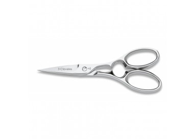 3 CLAVELES Tijera Cocina Star Acero Inox 8" – 00402