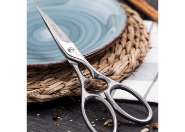 3 CLAVELES Tijera Cocina Star Acero Inox 8" – 00402