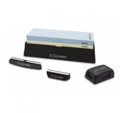Consigue un Afilado Preciso! Piedra de Afilar 3 Claveles con 2 Guías