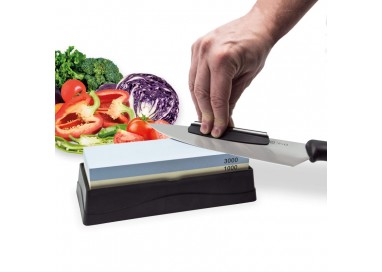 Consigue un Afilado Preciso! Piedra de Afilar 3 Claveles con 2 Guías