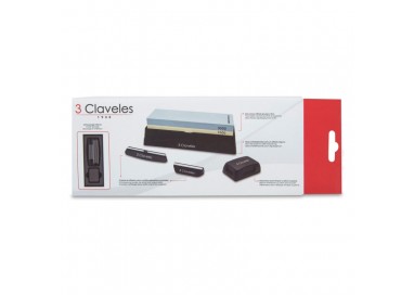 Consigue un Afilado Preciso! Piedra de Afilar 3 Claveles con 2 Guías