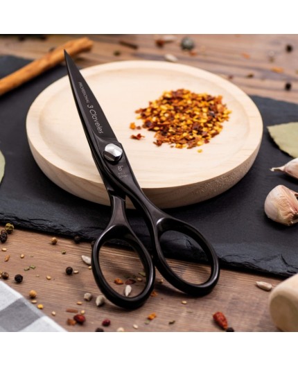 Tijera Cocina Chef 3 Claveles 8" – Acero Inoxidable con Titanio. 00429
