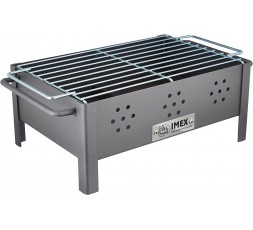 Barbacoa de sobremesa de hierro Imex El Zorro 71431 con parrilla zincada para carbón.