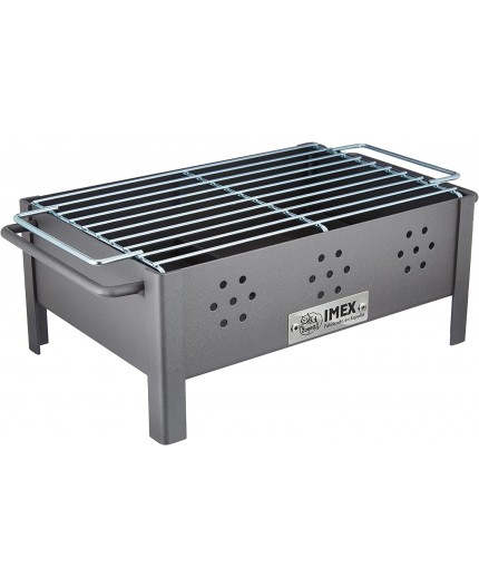 Barbacoa de sobremesa de hierro Imex El Zorro 71431 con parrilla zincada para carbón.