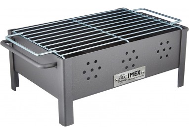 Barbacoa de sobremesa de hierro Imex El Zorro 71431 con parrilla zincada para carbón.
