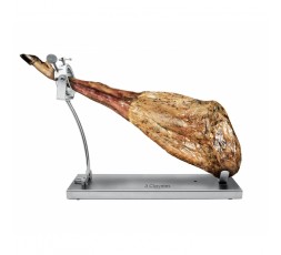 Imagen frontal del soporte jamonero profesional giratorio 3 Claveles. 2